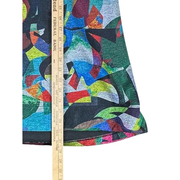 Ali Miles Cardigan Blazer Swing Jacket Size XL Multicolor Abstract Artsy Artist - Picture 8 of 10
